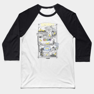 Banana Machine Baseball T-Shirt